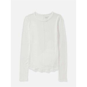 American Eagle Outfitters White Long-Sleeve Tee